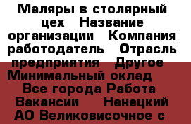 Маляры в столярный цех › Название организации ­ Компания-работодатель › Отрасль предприятия ­ Другое › Минимальный оклад ­ 1 - Все города Работа » Вакансии   . Ненецкий АО,Великовисочное с.